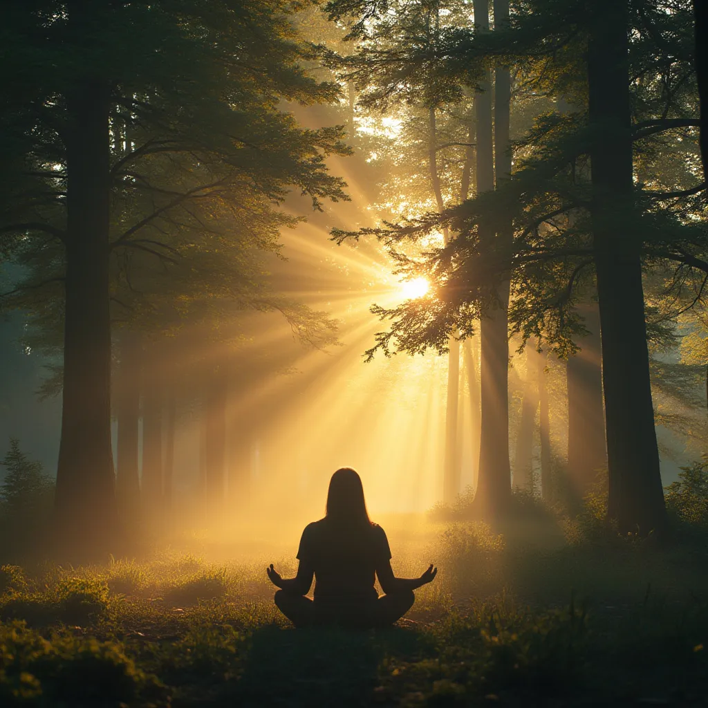 Meditace v lese